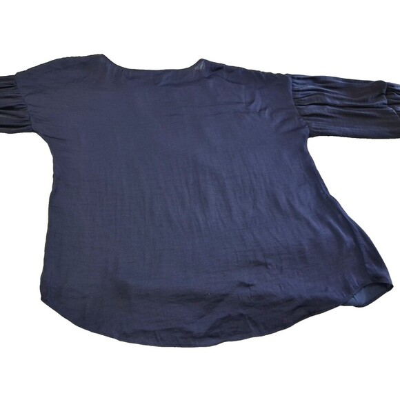 Naked Zebra Long Flowing Sleeves Bell Shaped Torso, Size Small Dark Blue Women - Picture 5 of 12